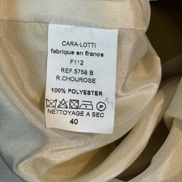 Cara Lotti Paris Green Shift Dress Size 8 Sleeveless Lime Sheath Career Work - Picture 7 of 8